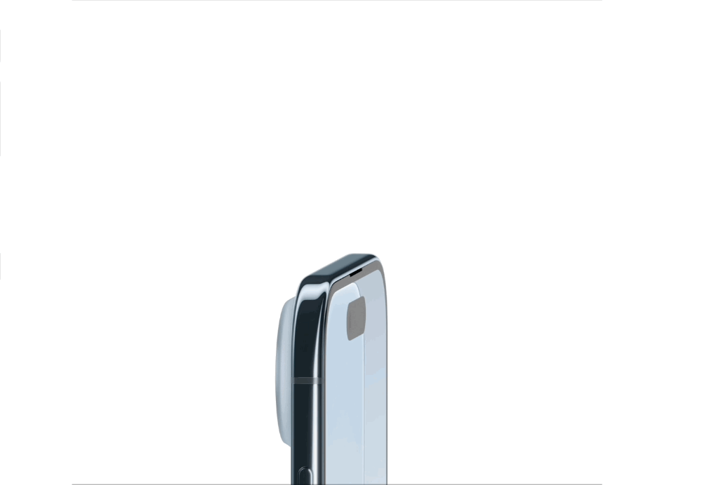 animated GIF showing the iPhone Air revealed in Sky Blue, Light Gold, Cloud White, and Space Black