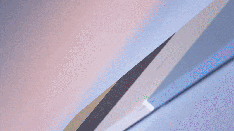 animated gif showing the microsoft surface laptop 7th edition in all four new colours