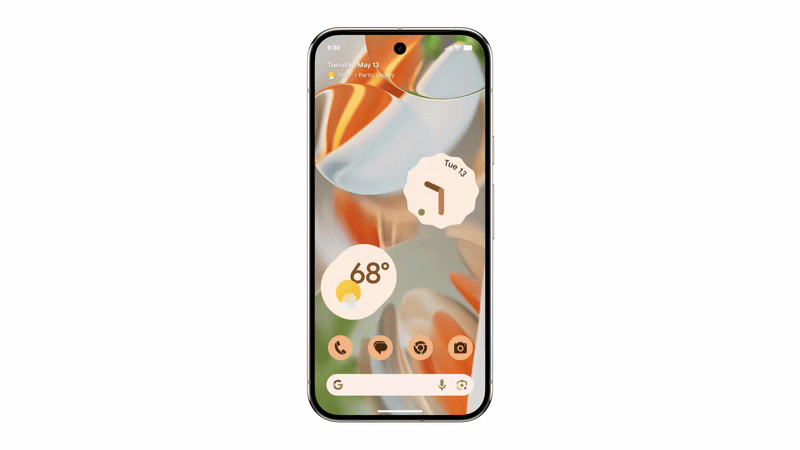 animated GIF showing the new animation when swiping to dismiss notification in Android 16