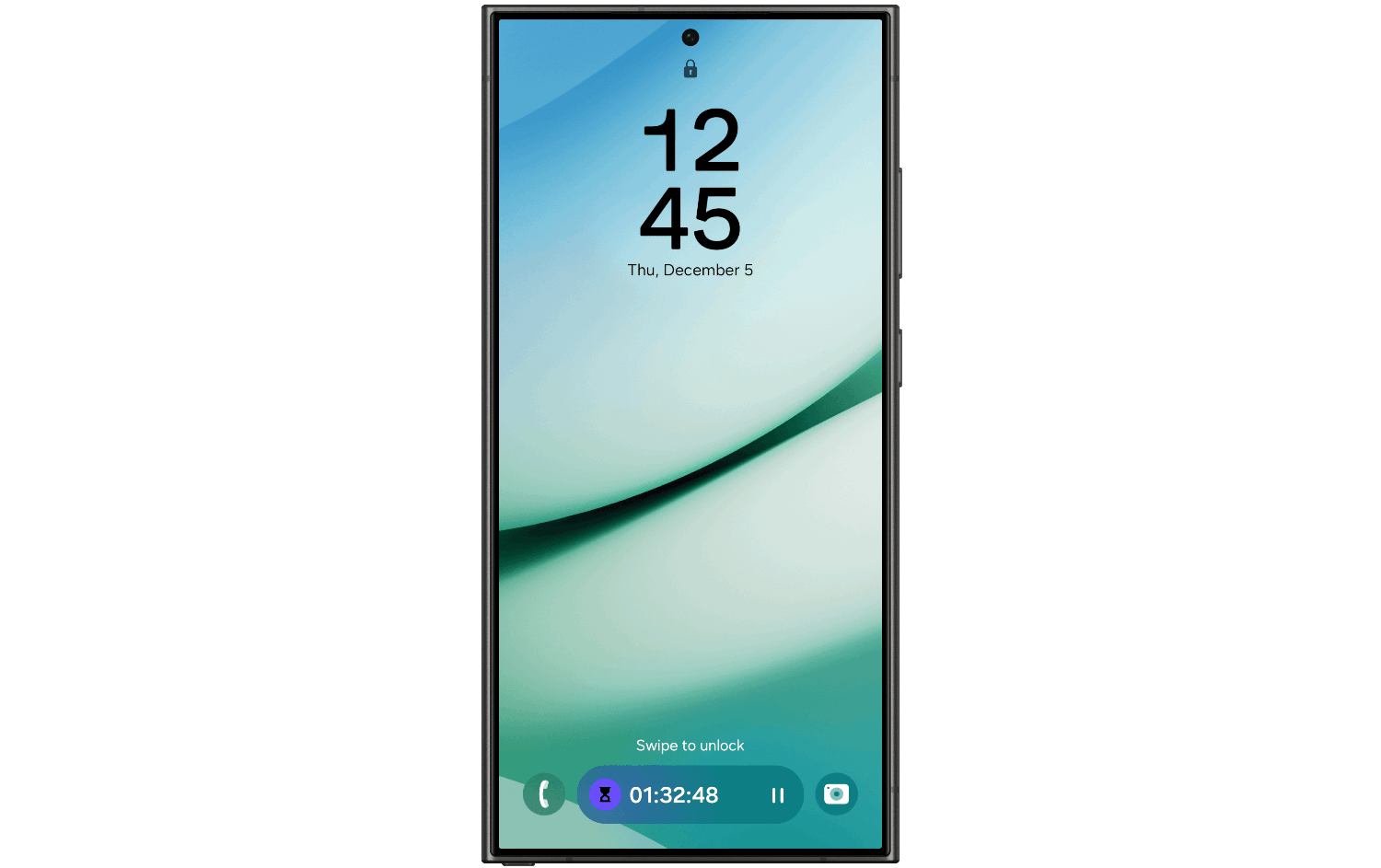 Animovaný GIF ukazující použití lištu Now v One UI 7 na telefonech Samsung
