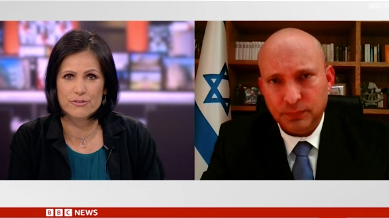 Anjana Gadgil  and former Israel prime minister, Naftali Bennett