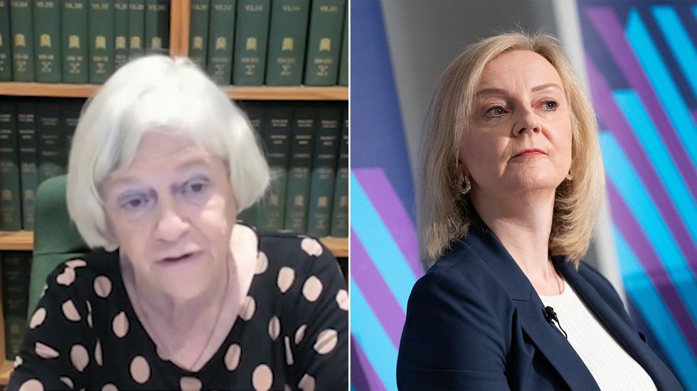 Ann Widdecombe and Liz Truss