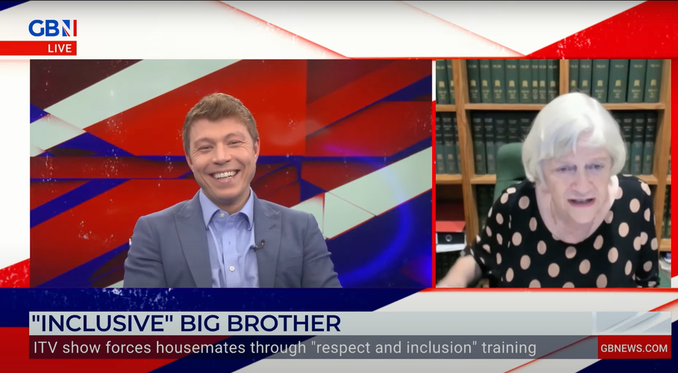 Ann Widdecombe and Patrick Christys