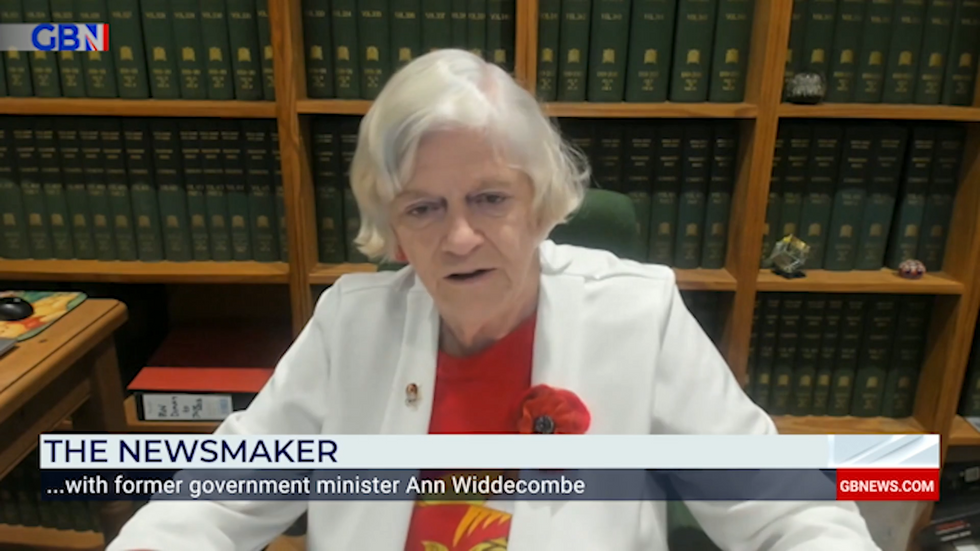 Ann Widdecombe appears on GB News
