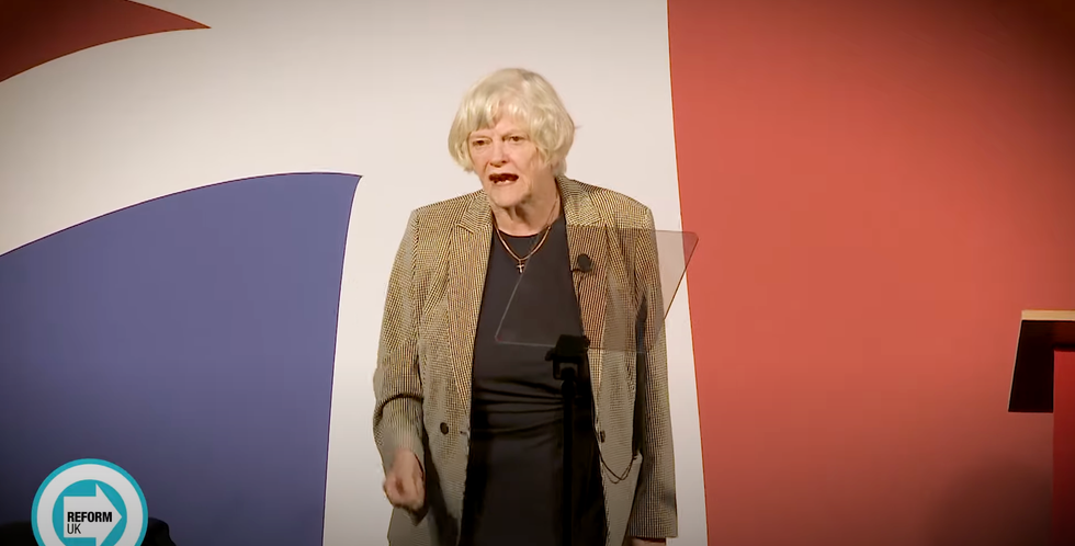 Ann Widdecombe delivers speech at the Reform UK Party Conference