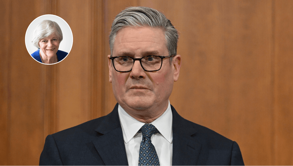 Ann Widdecombe (left), Keir Starmer (right)