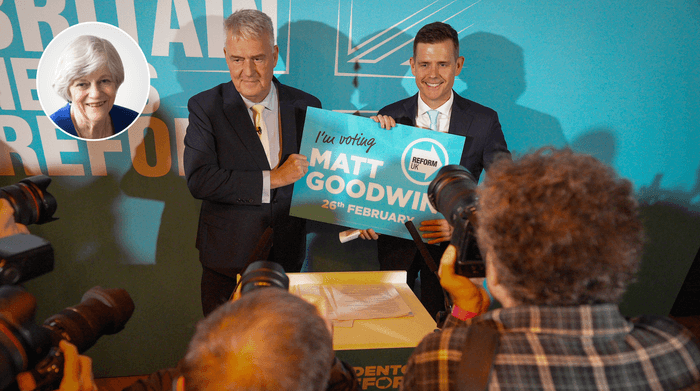 Ann Widdecombe (left), Lee Anderson (middle), Matt Goodwin (right)