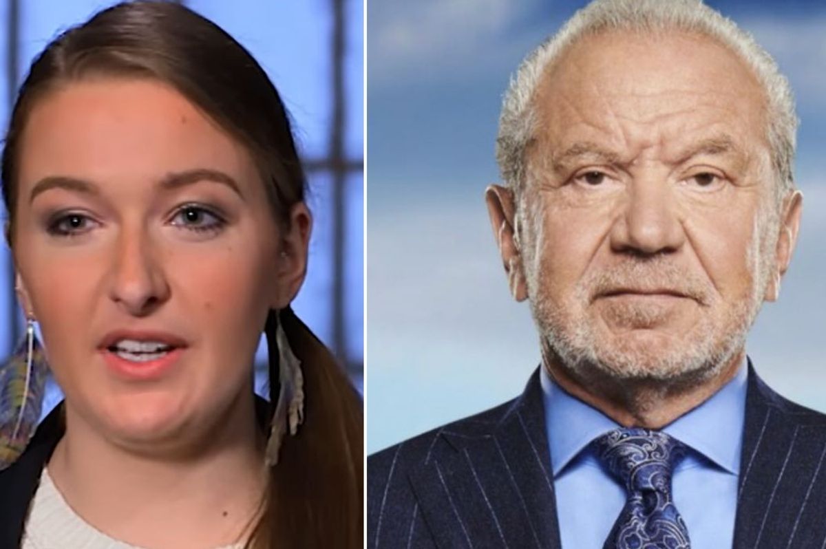 Anna Brightman and Lord Alan Sugar