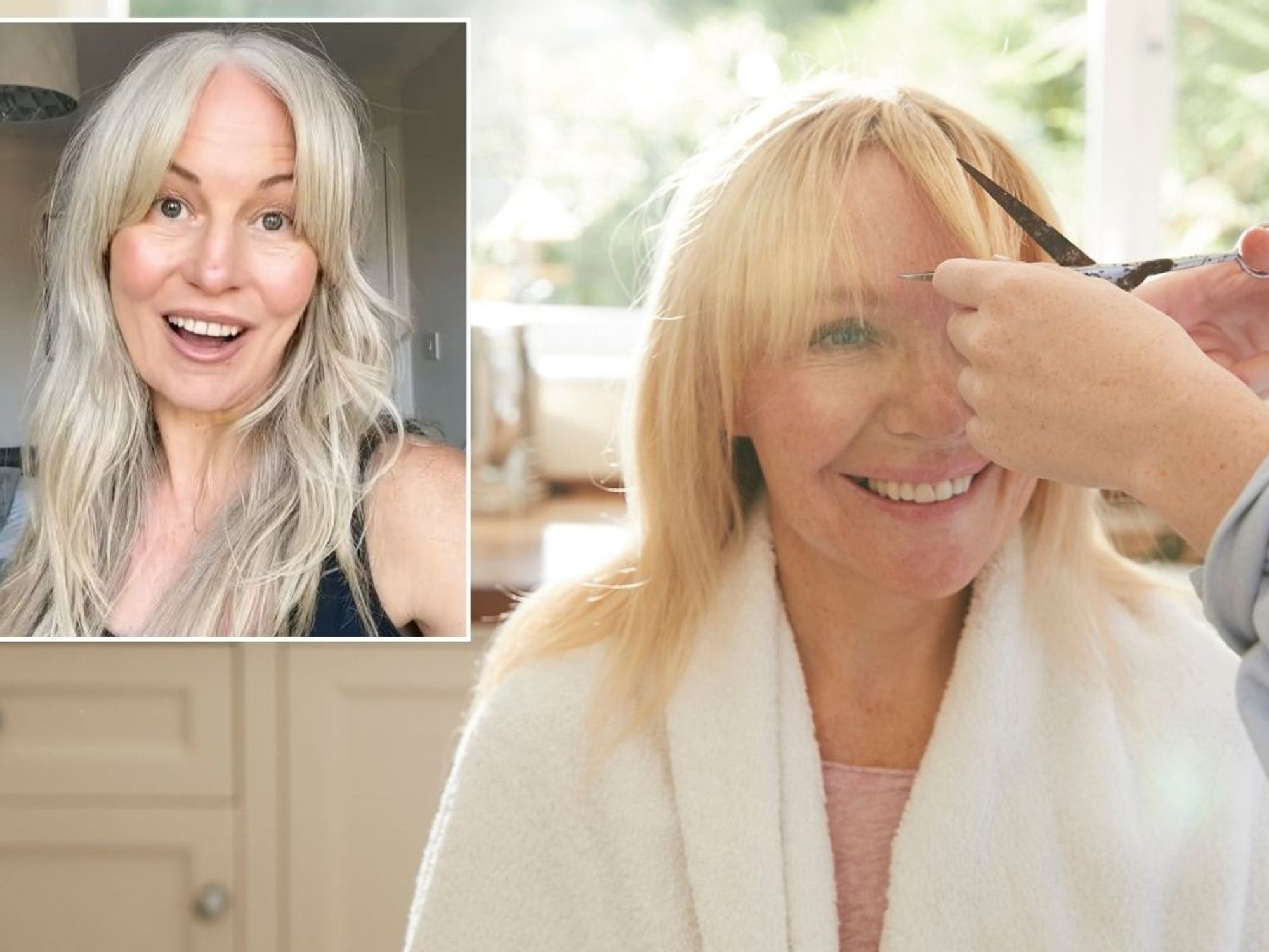 Annamaria Kaelbic / Woman having bangs trimmed