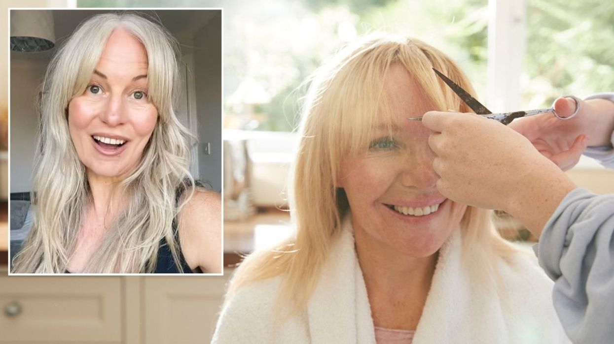 Annamaria Kaelbic / Woman having bangs trimmed