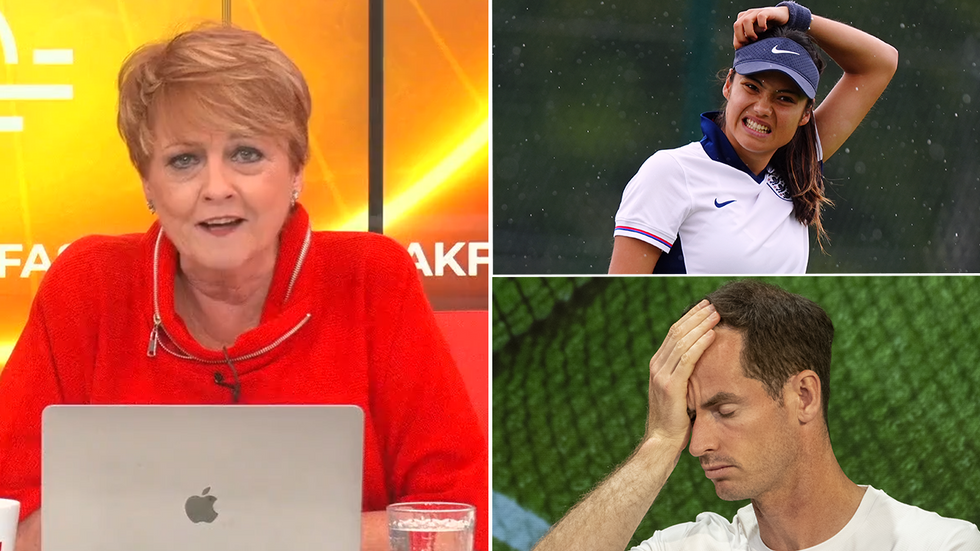 Anne Diamond, Emma Raducanu and Andy Murray