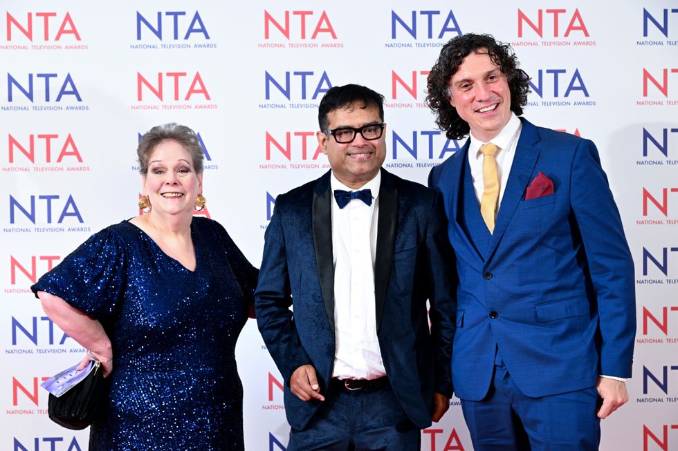 Anne Hegerty, Paul Sinha and Darragh Ennis