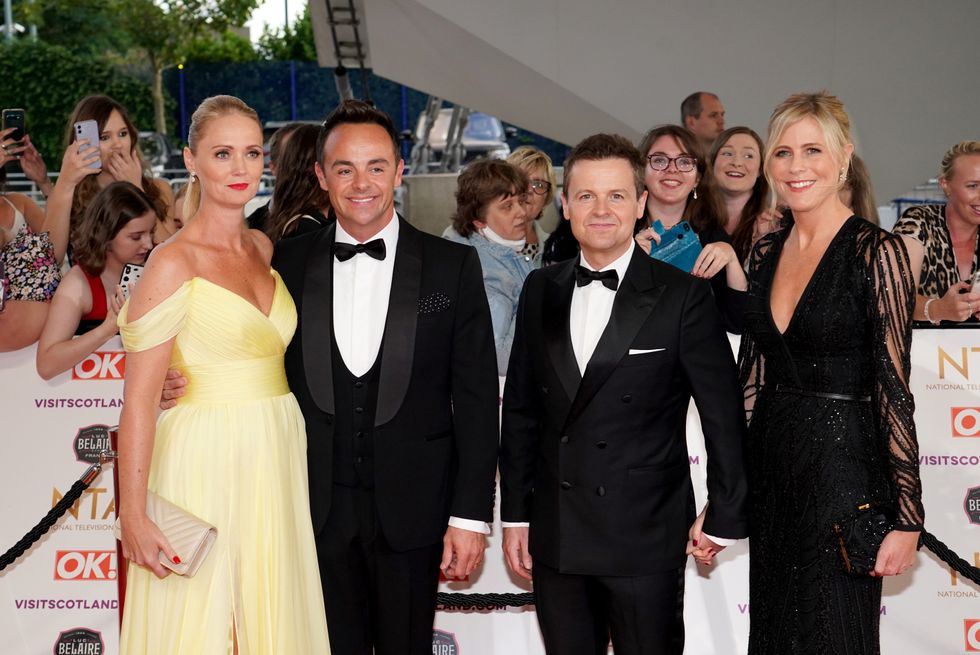 Anne Marie Corbett, Ant McPartlin, Declan Donnelly and Ali Astall