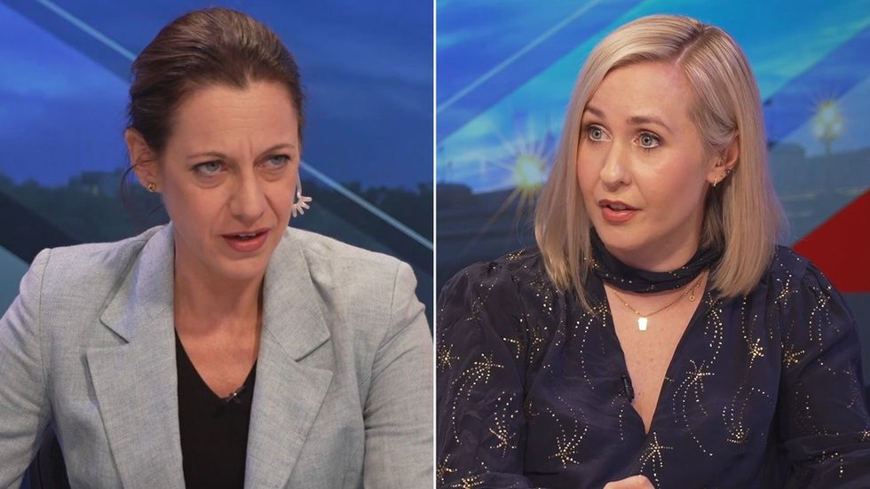 Annunziata Rees-Mogg and Amy Nickell-Turner