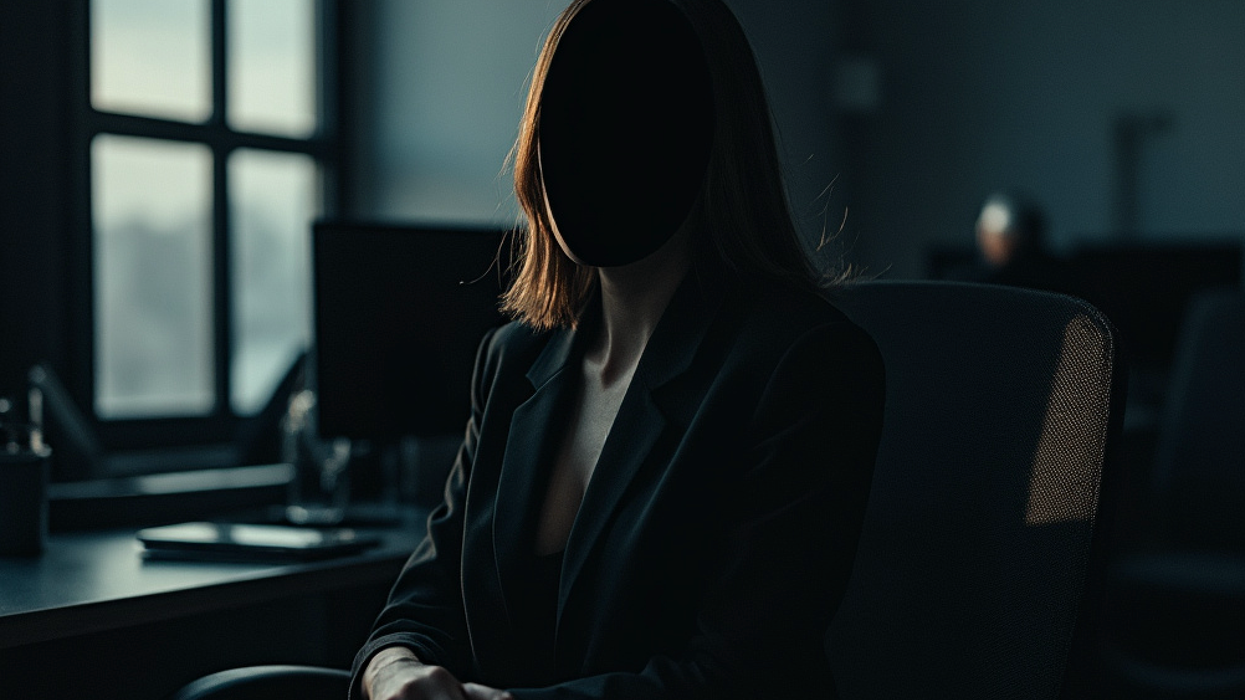 Anonymous woman in a chair