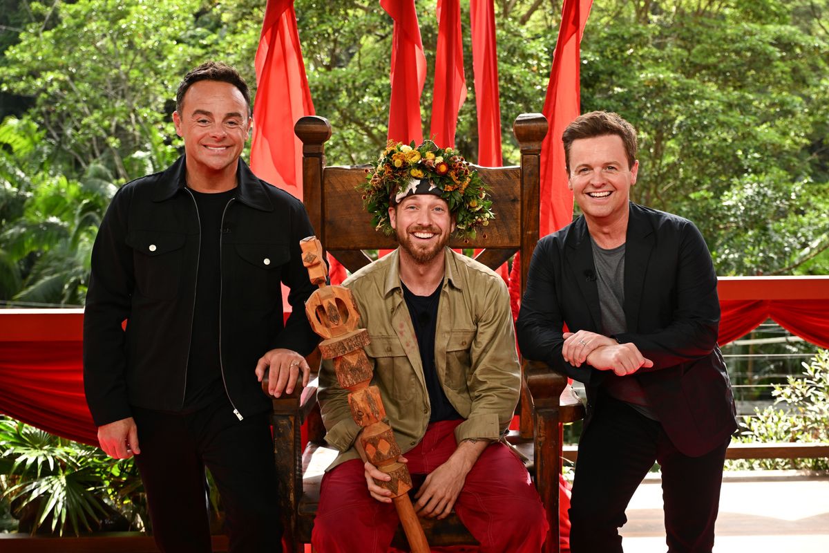 Ant and Dec pose with Sam Thompson