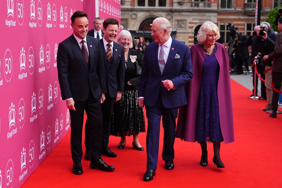 Ant, Dec, King Charles and Queen Camilla