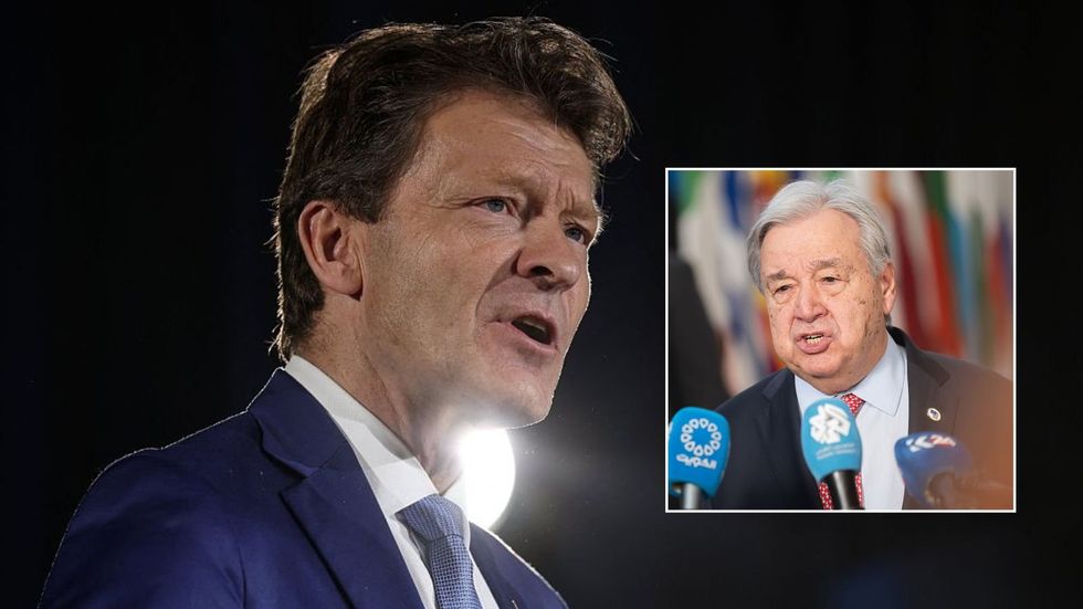 Ant\u00f3nio Guterres and Richard Tice
