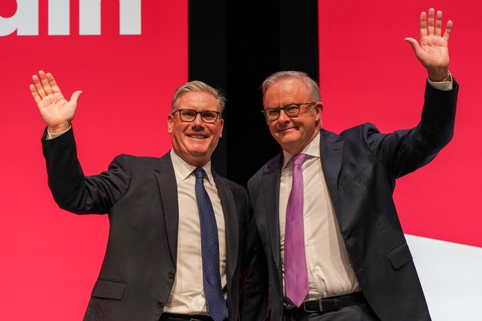 Anthony Albanese and Keir Starmer