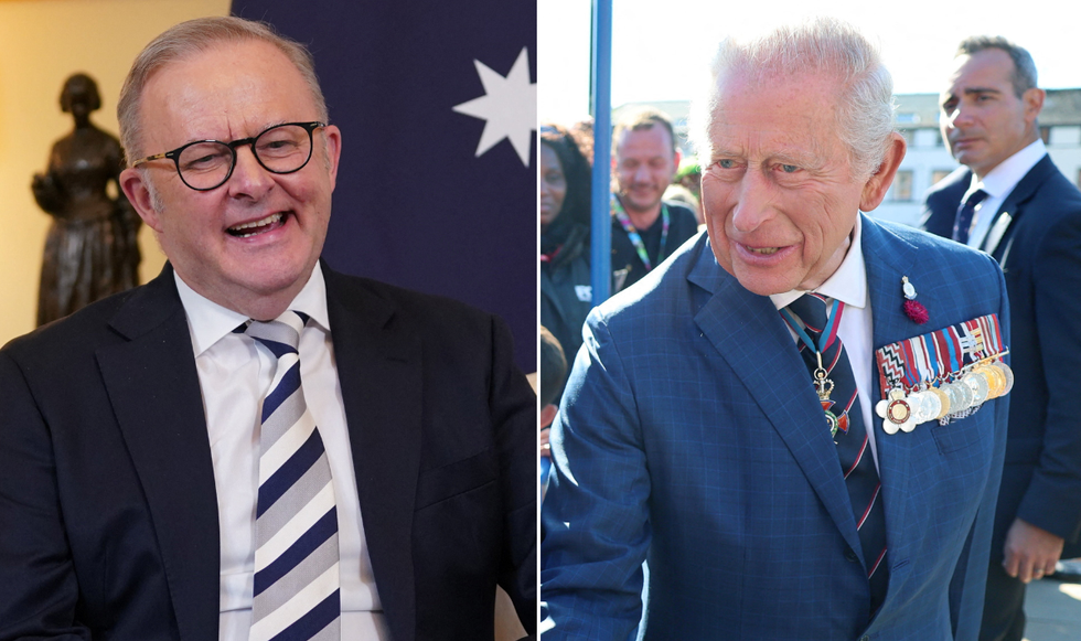 Anthony Albanese and King Charles