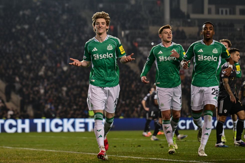 Anthony Gordon has surpassed Alan Shearer's Champions League goal tally for Newcastle