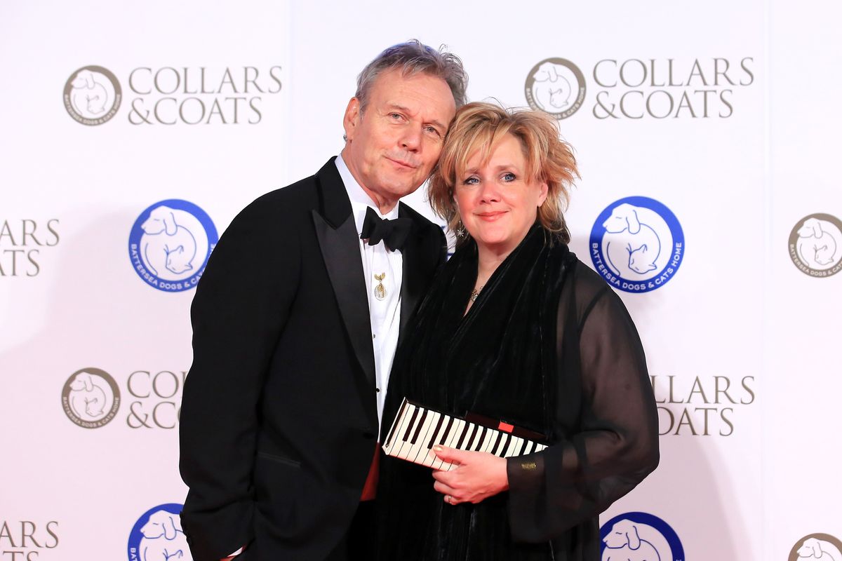Anthony Head and partner Sarah Fisher