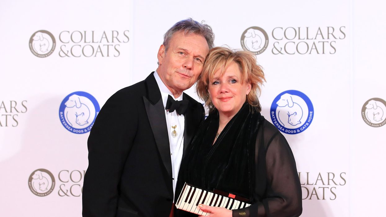 Anthony Head and partner Sarah Fisher