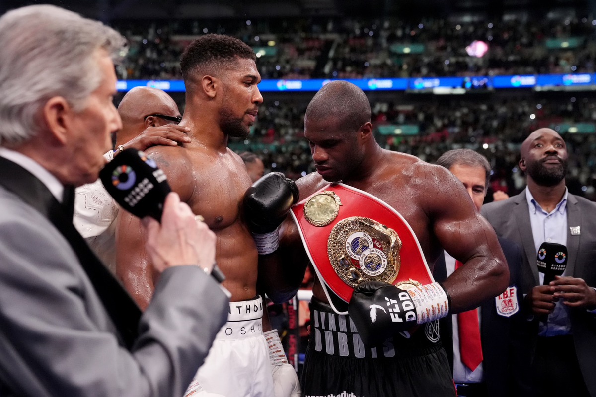 Anthony Joshua and Daniel Dubois