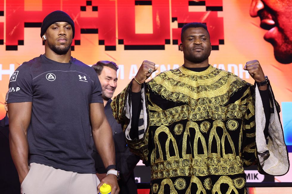 Anthony Joshua and Francis Ngannou