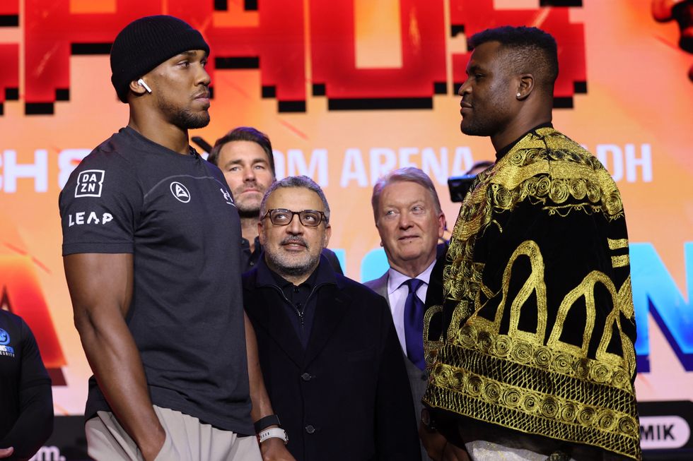 Anthony Joshua and Francis Ngannou