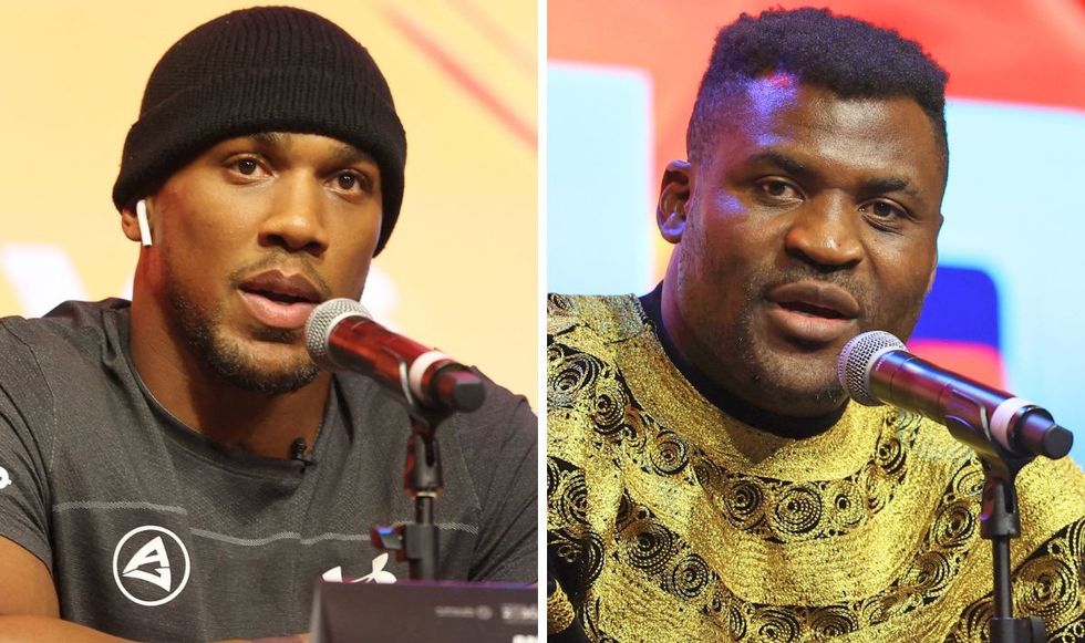Anthony Joshua and Francis Ngannou