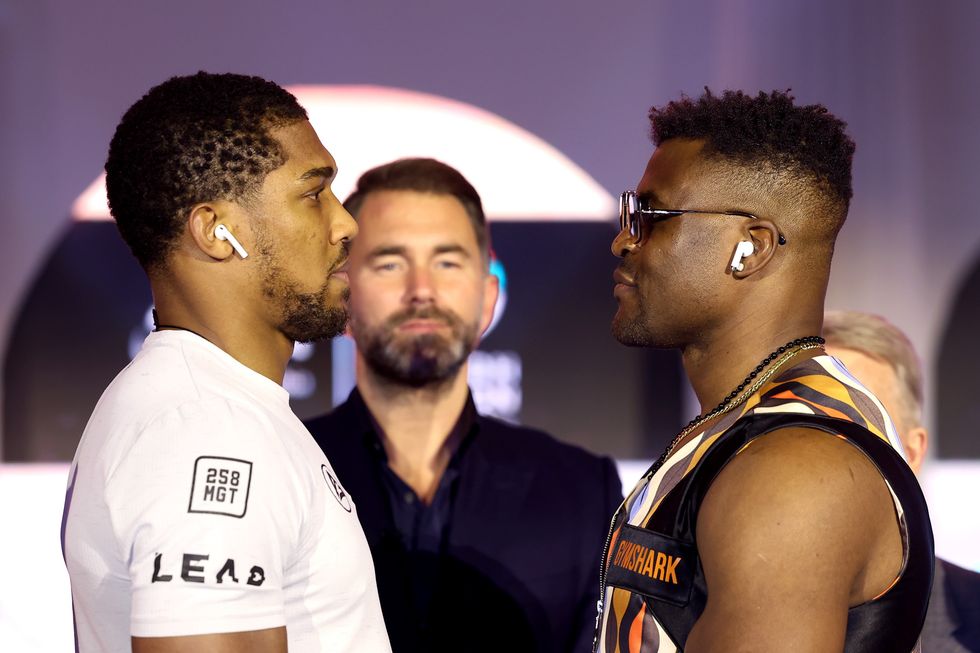 Anthony Joshua and Francis Ngannou