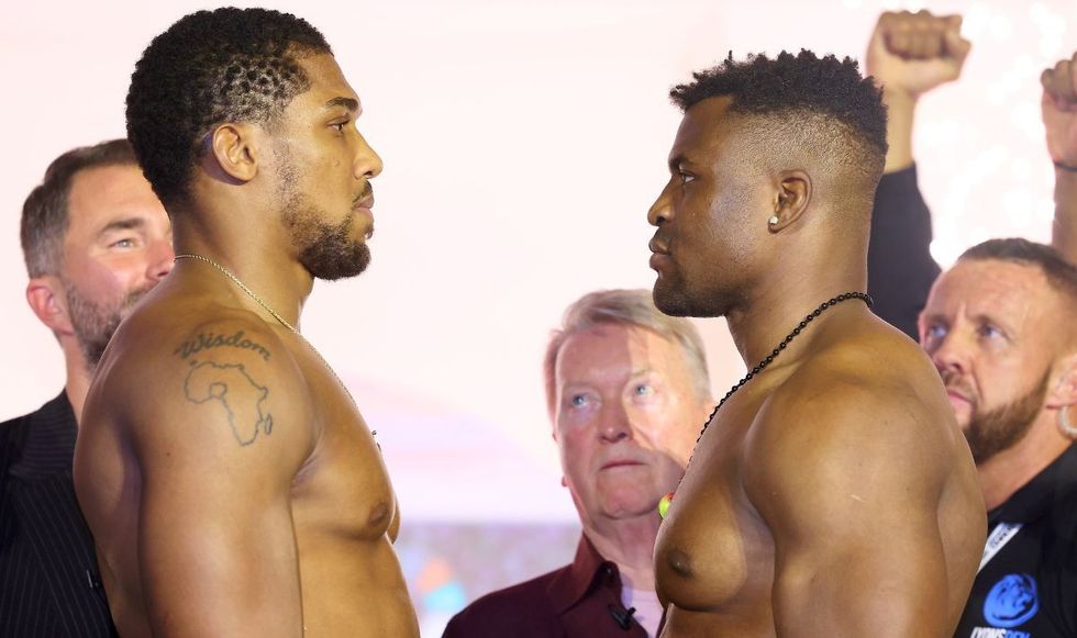Anthony Joshua and Francis Ngannou