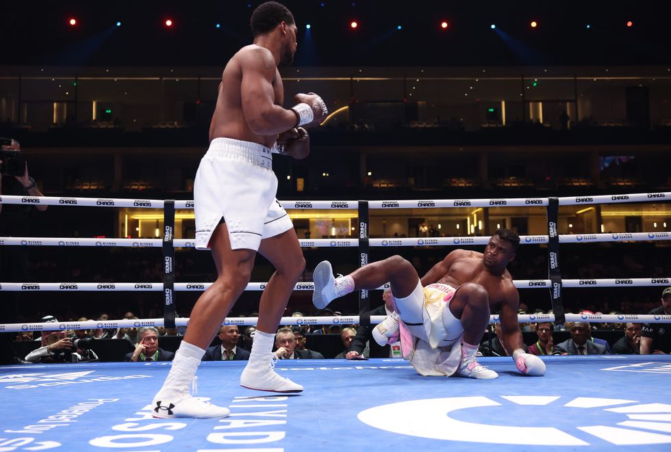 Anthony Joshua and Francis Ngannou