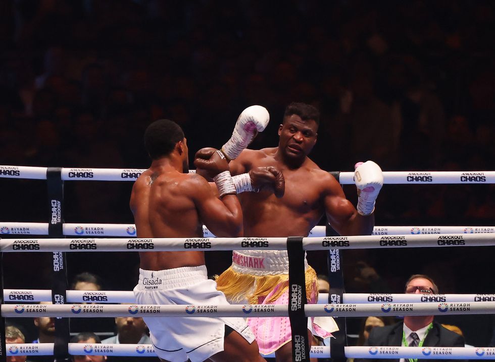 Anthony Joshua and Francis Ngannou