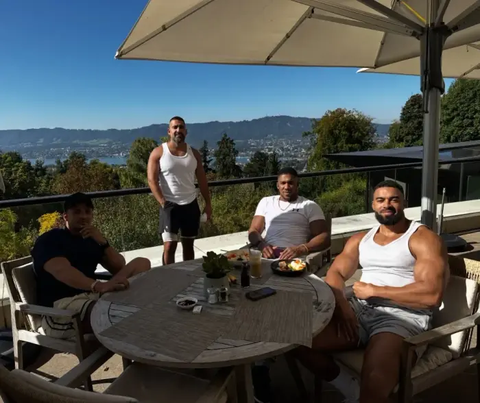 Anthony Joshua and friends