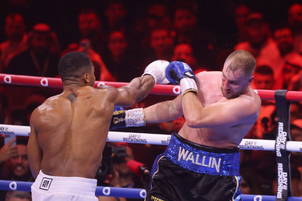 Anthony Joshua and Otto Wallin