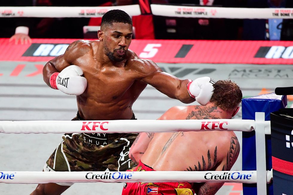 Anthony Joshua beat Jake Paul in six rounds earlier this month