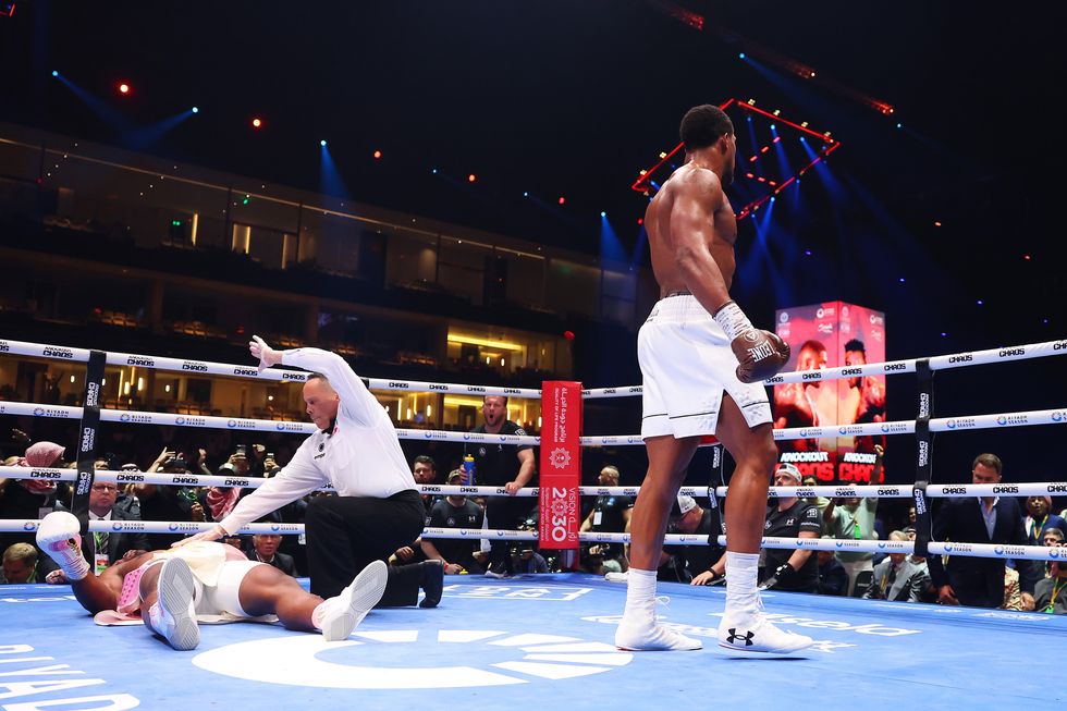 Anthony Joshua brutally knocked out Francis Ngannou earlier this month