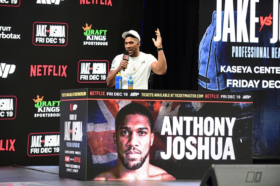 Anthony Joshua has told Jake Paul he will finish him within two rounds