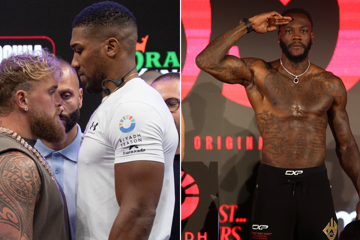 Anthony Joshua, Jake Paul and Deontay Wilder