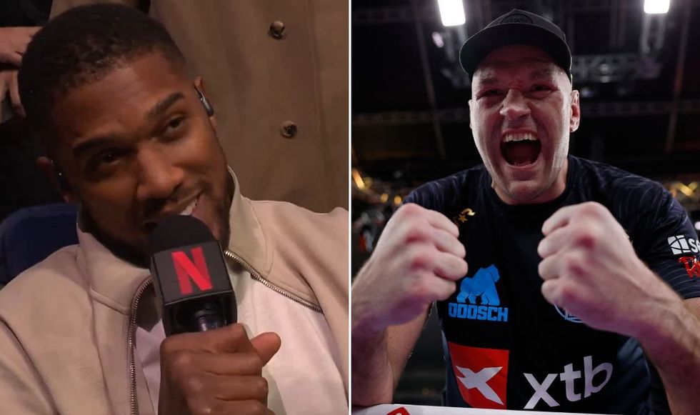 Anthony Joshua refused Tyson Fury's offer after the fight
