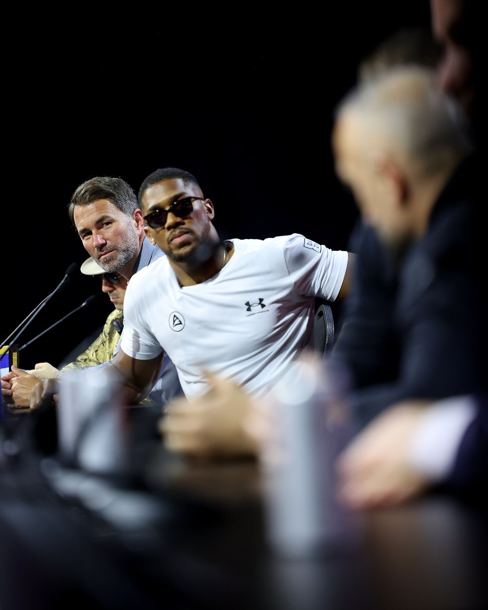 Anthony Joshua said his priority has been supporting the families left behind rather than focusing on his own grief