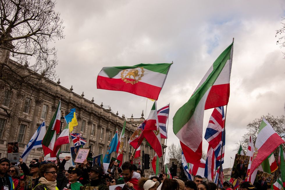 Anti-Iranian regime protests, London