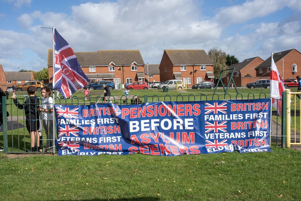 Anti-migrant protest in Faversham