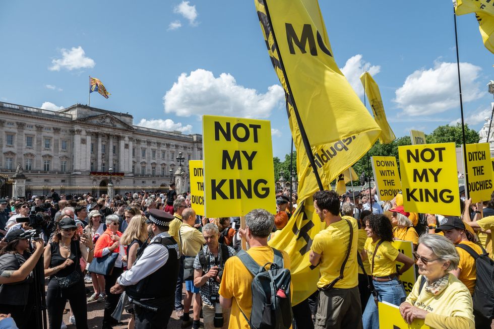 anti-monarchy protest