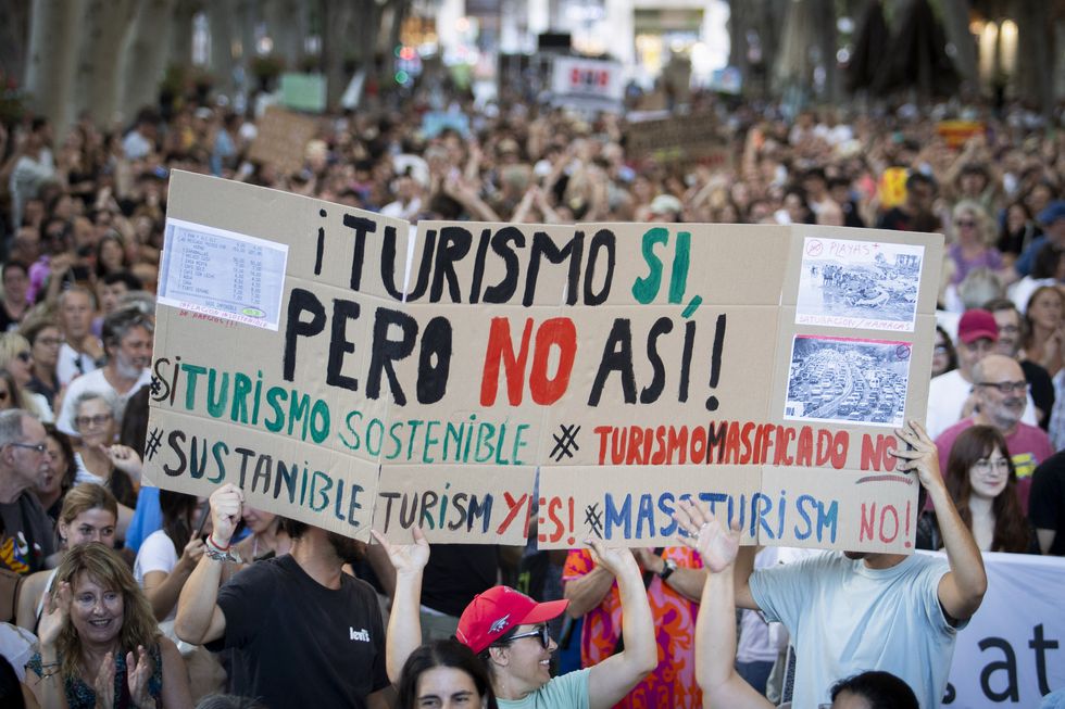 Anti-tourism protests in Majorca