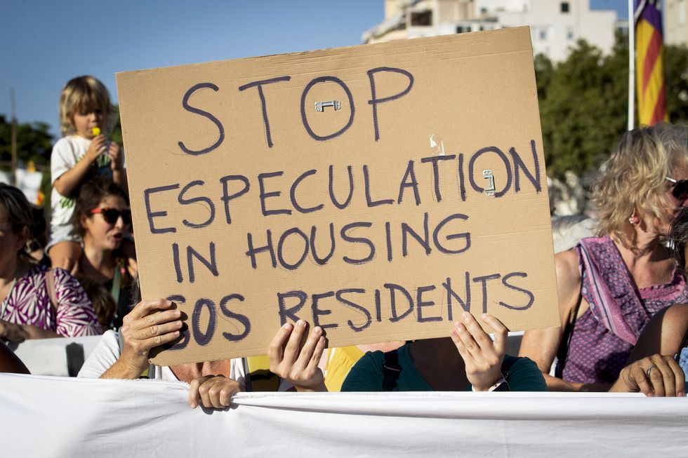 Anti-tourism protests in Majorca