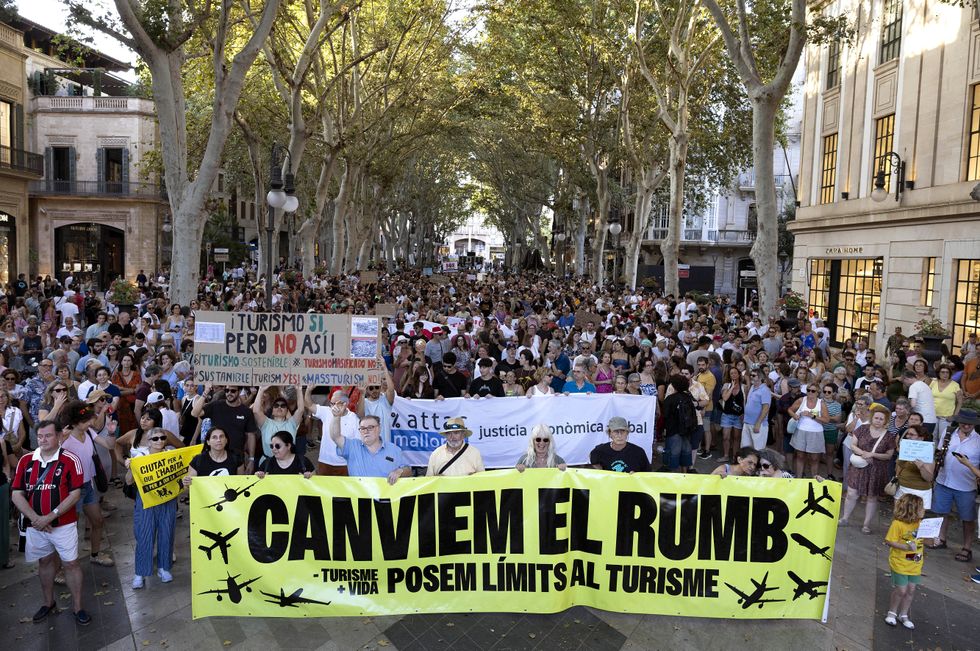 Anti-tourism protests in Majorca