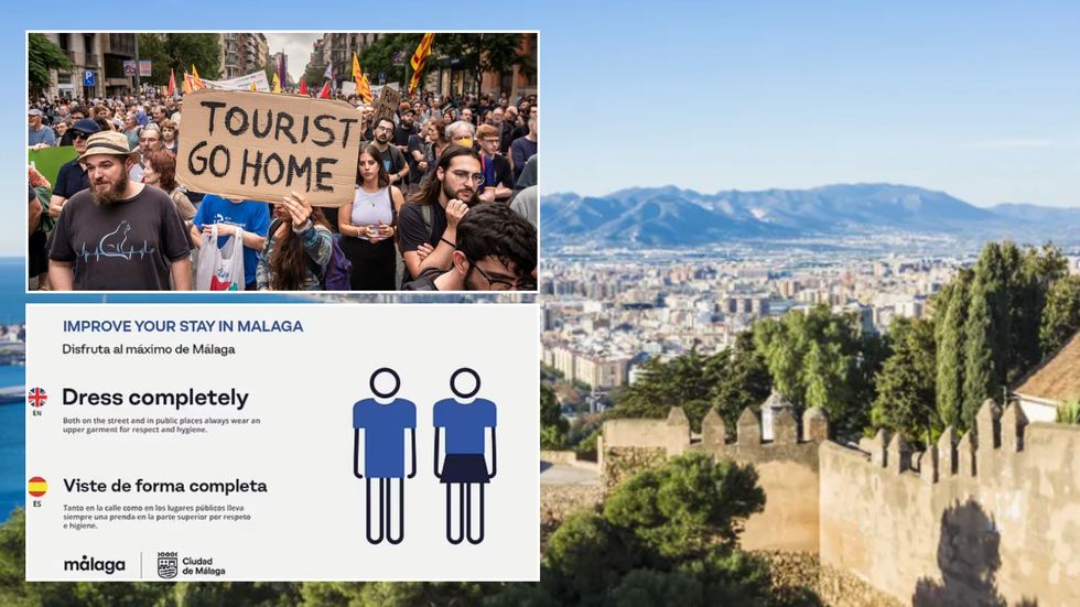 Anti-tourism protests/Sign/Malaga